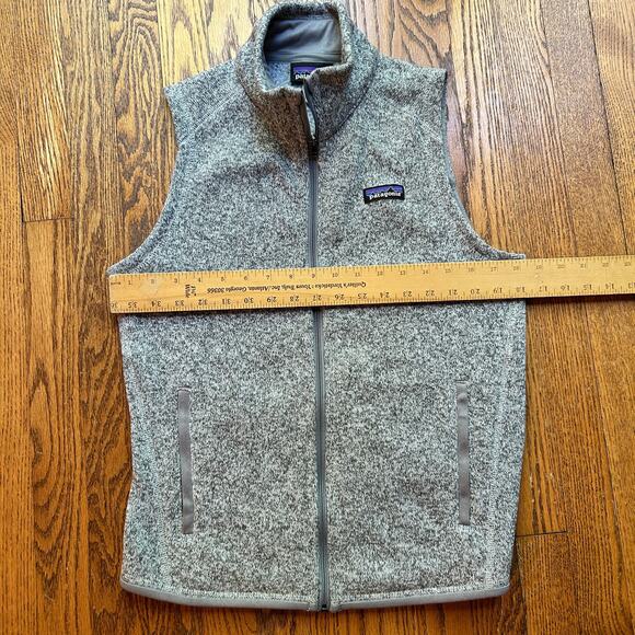 Patagonia Gray Better Sweater Vest Marled Zip Up Pockets Size Small - Picture 5 of 7